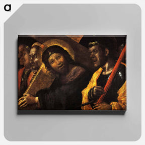 アートパネル-Christ Carrying the Cross - アンドレア マンテーニャ Canvas.
