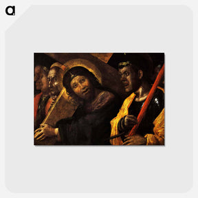 アートポストカード-Christ Carrying the Cross - アンドレア マンテーニャ Postcard.