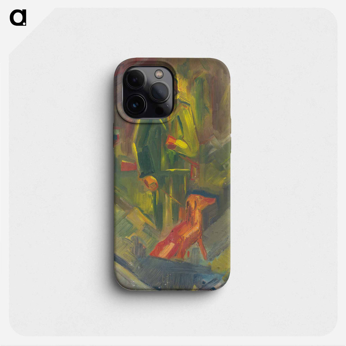 Standing hunter with a dog - アーノルド ピーター ワイズ クビンチャン Phone Case.