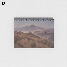 アートメモ帳-Landscape with the Rosenberg in Bohemian Switzerland - カスパー ダーヴィト フリードリヒ Memo.