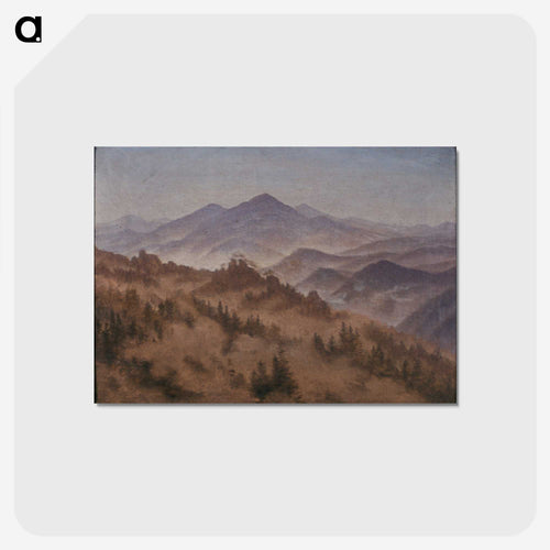 ボヘミアのスイスのローゼンベルクを望む風景 - カスパー ダーヴィト フリードリヒ Postcard.
