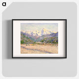 The Valley of the Nervia - Claude Monet Poster.