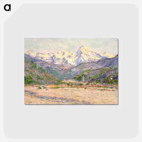 アートポストカード-The Valley of the Nervia - クロード モネ Postcard.