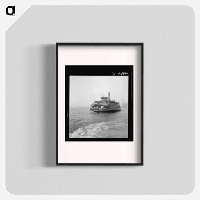 アートポスター-Ferry boats still transport some of the traffic between New York City and Jersey - ドロテア ラング Poster.