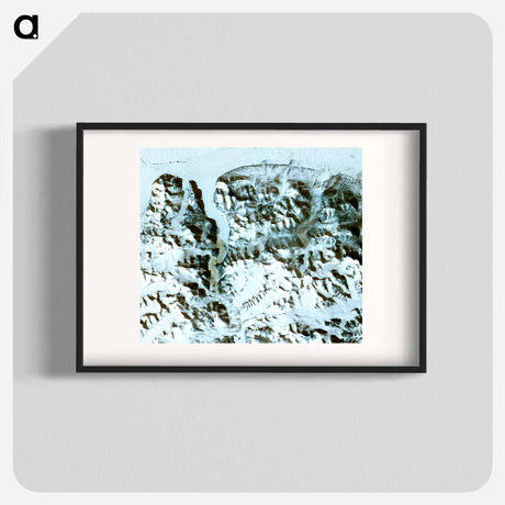 アートポスター-Pearyland, Greenland: A NASA Perspective
 - 上空からの地球 Poster.