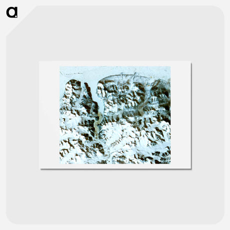 アートポストカード-Pearyland, Greenland: A NASA Perspective
 - 上空からの地球 Postcard.