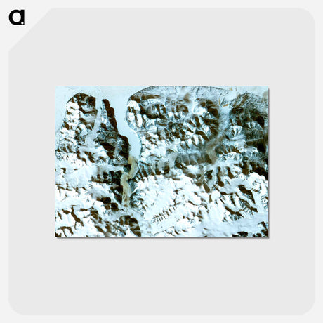 アートポストカード-Pearyland, Greenland: A NASA Perspective
 - 上空からの地球 Postcard.