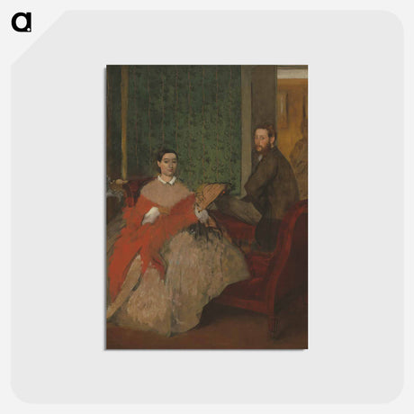 アートポストカード-Edmondo and Thérèse Morbilli - エドガー ドガ Postcard.