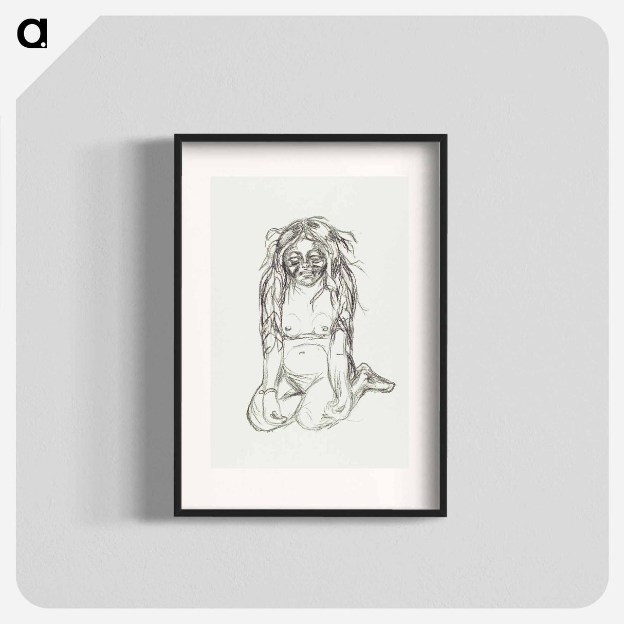 アートポスター-Omega Weeping - エドヴァルド ムンク Poster.