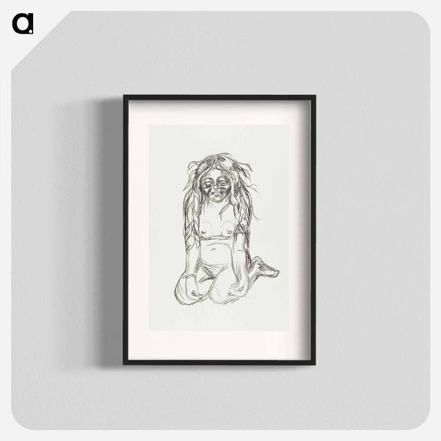 アートポスター-Omega Weeping - エドヴァルド ムンク Poster.