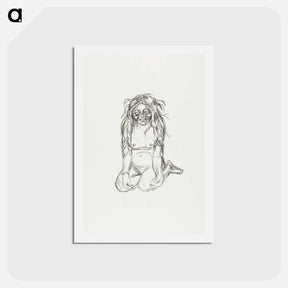 アートポストカード-Omega Weeping - エドヴァルド ムンク Postcard.