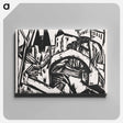 アートパネル-River Bank at Elisabeth - エルンスト ルートヴィヒ キルヒナー Canvas.
