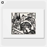 River Bank at Elisabeth - Ernst Ludwig Kirchner Poster.