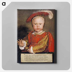 アートパネル-Portrait of Edward VI as a Child - ハンス ホルバイン Canvas.