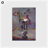 アートポストカード-Bouquet on a Bamboo Table - アンリ マティス Postcard.