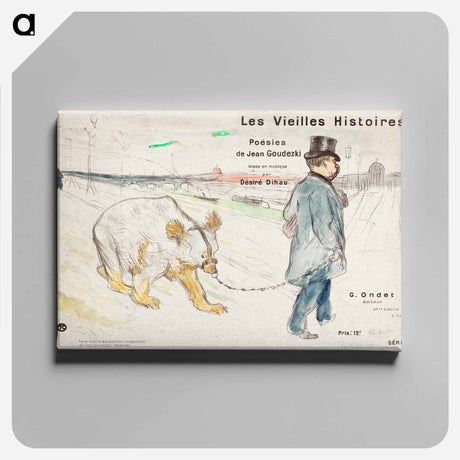 アートパネル-Les Vielles Histoires - アンリ ド トゥールーズ ロートレック Canvas.