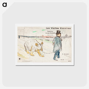 アートポストカード-Les Vielles Histoires - アンリ ド トゥールーズ ロートレック Postcard.