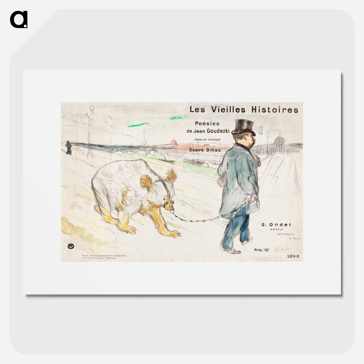 Les Vielles Histoires - Henri de Toulouse-Lautrec Poster.