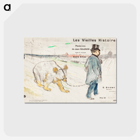 アートポストカード-Les Vielles Histoires - アンリ ド トゥールーズ ロートレック Postcard.