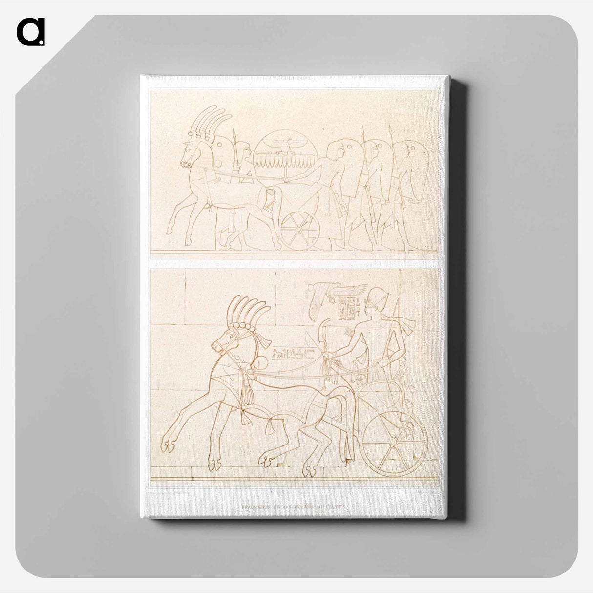 アートパネル-Military Bas-Reliefs
 - エジプト美術史 Canvas.