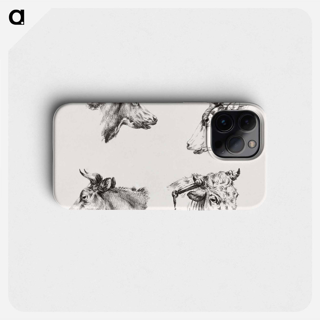 Four bull heads - Jean Bernard Phone Case.