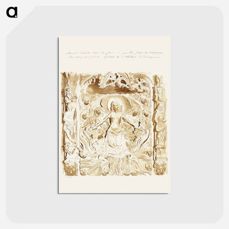 アートポストカード-Predella of an Altar, Cathedral, Tarragon - ジョン シンガー サージェント Postcard.