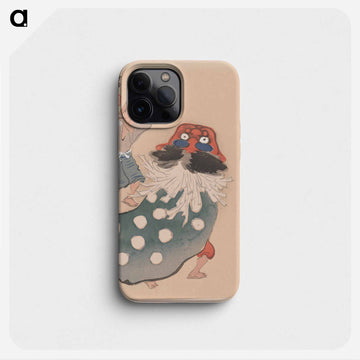 Lion dancer, one of four - 神坂 雪佳 Phone Case.