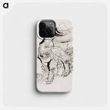 Hokusai's Japanese tiger - Katsushika Hokusai Phone Case.