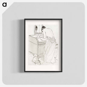 アートポスター-Woman Bathing - メアリー カサット Poster.