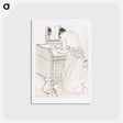アートポストカード-Woman Bathing - メアリー カサット Postcard.