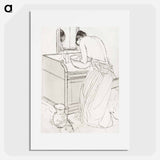 Woman Bathing - メアリー カサット Poster.