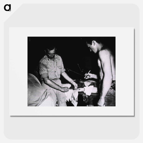 アートポスター-Injection of Blood Prior to Leg Amputation
 - 国立医学図書館 Poster.