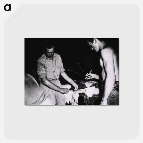 アートポストカード-Injection of Blood Prior to Leg Amputation
 - 国立医学図書館 Postcard.