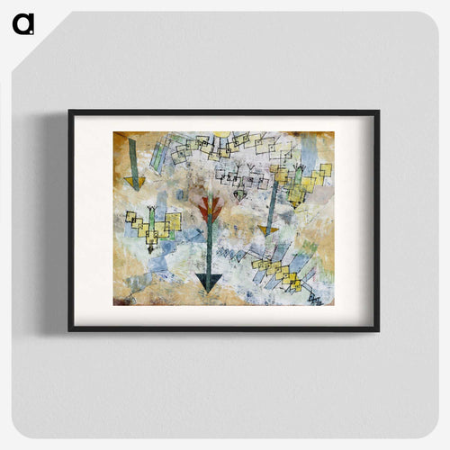 Birds Swooping Down and Arrows
 - パウル クレー Poster.