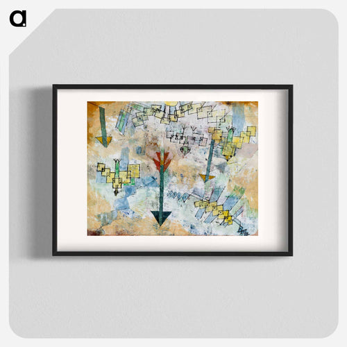 Birds Swooping Down and Arrows
 - パウル クレー Poster.