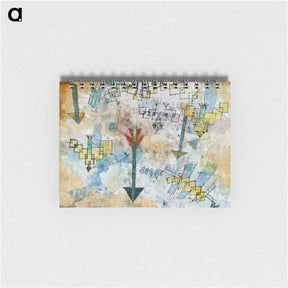 アートメモ帳-Birds Swooping Down and Arrows
 - パウル クレー Memo.