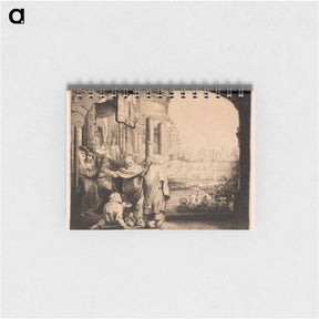 アートメモ帳-Peter and John Healing the Cripple at the Gate of the Temple - レンブラント ファン レイン Memo.