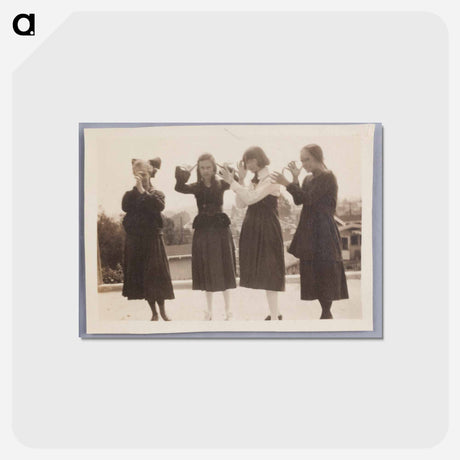 アートポストカード-Four Women Making Hand Gestures
 - セントルイス美術館 Postcard.