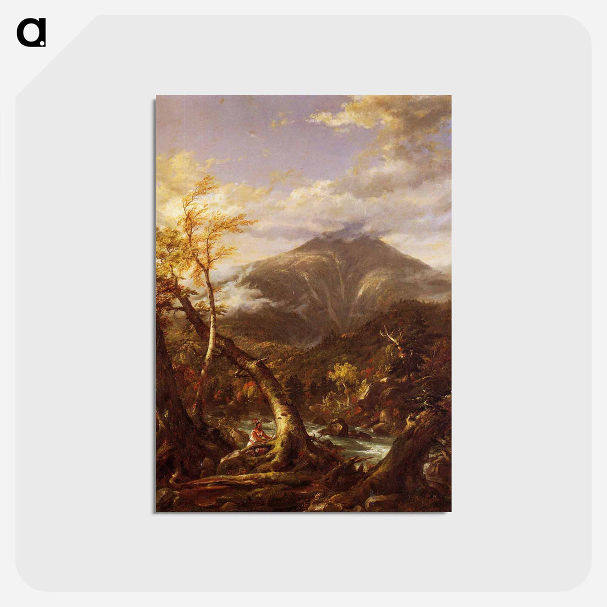 Indian Pass Tahawus - トーマス コール Postcard.