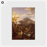 Indian Pass Tahawus - トーマス コール Postcard.