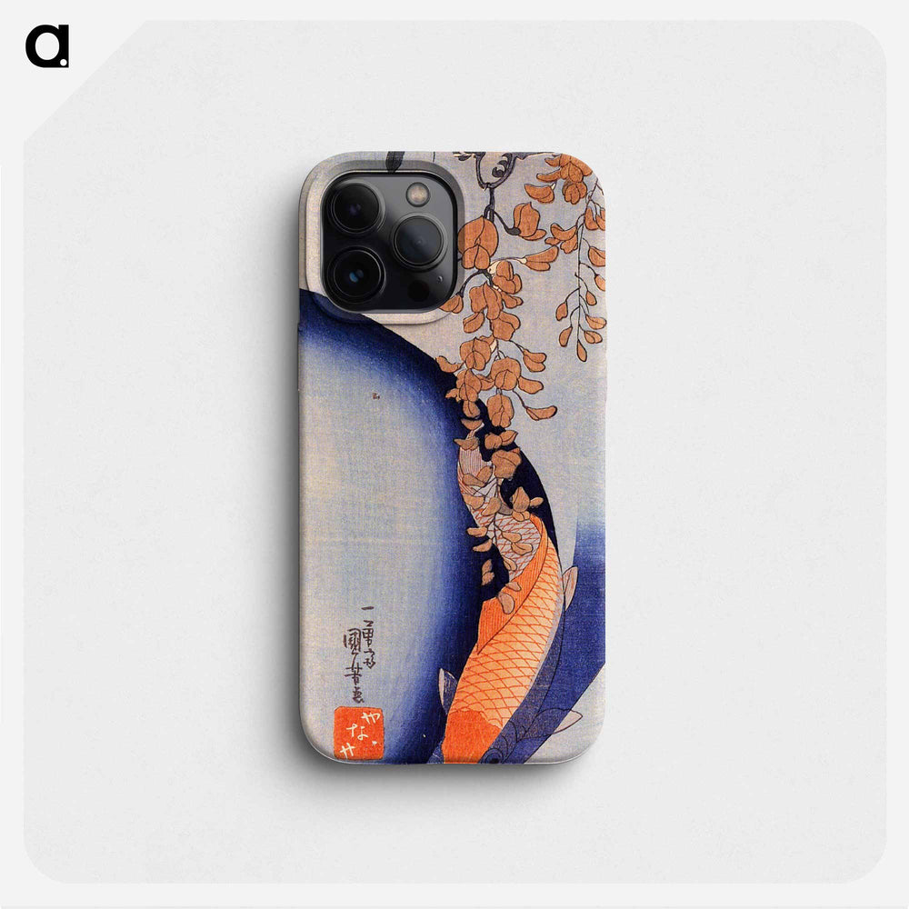 Red Carp under wisteria - 歌川 国芳 Phone Case.