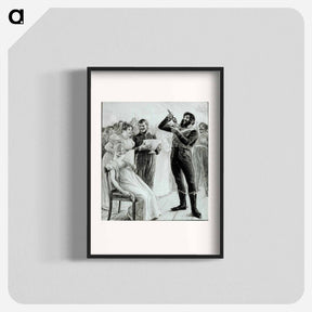アートポスター-ja viiniä sen täynnä toi ja lähtömaljan joi - アルバート エーデルフェルト Poster.