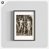 Adam and Eve - アルブレヒト デューラー Poster.