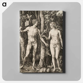 アートパネル-Adam and Eve - アルブレヒト デューラー Canvas.