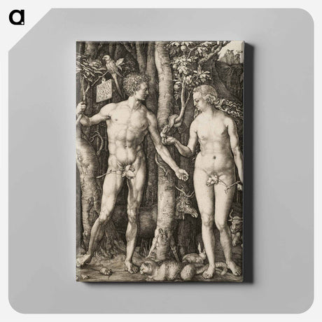 アートパネル-Adam and Eve - アルブレヒト デューラー Canvas.