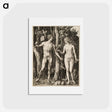 アートポストカード-Adam and Eve - アルブレヒト デューラー Postcard.