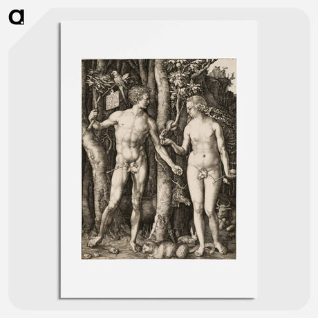 アートポスター-Adam and Eve - アルブレヒト デューラー Poster.