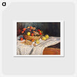 アートポストカード-Apples and Grapes - クロード モネ Postcard.
