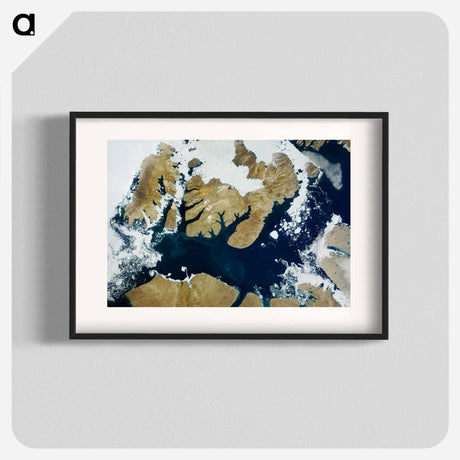 アートポスター-Northwest Passage Ice Conditions
 - 上空からの地球 Poster.