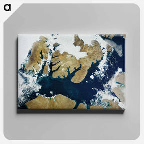 アートパネル-Northwest Passage Ice Conditions
 - 上空からの地球 Canvas.